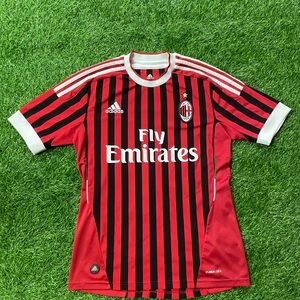 2011-2012 adidas AC Milan jersey calcio maglia soccer futbol size small